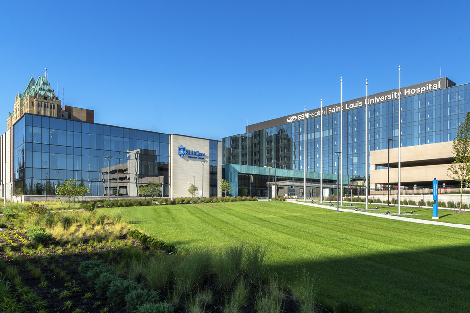 Exterior of SLU Hospital